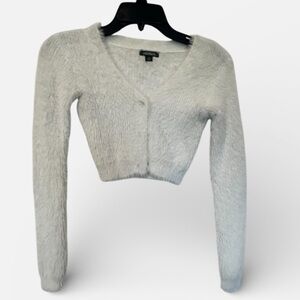 Wild Fable baby blue Fuzzy Cropped Cardigan